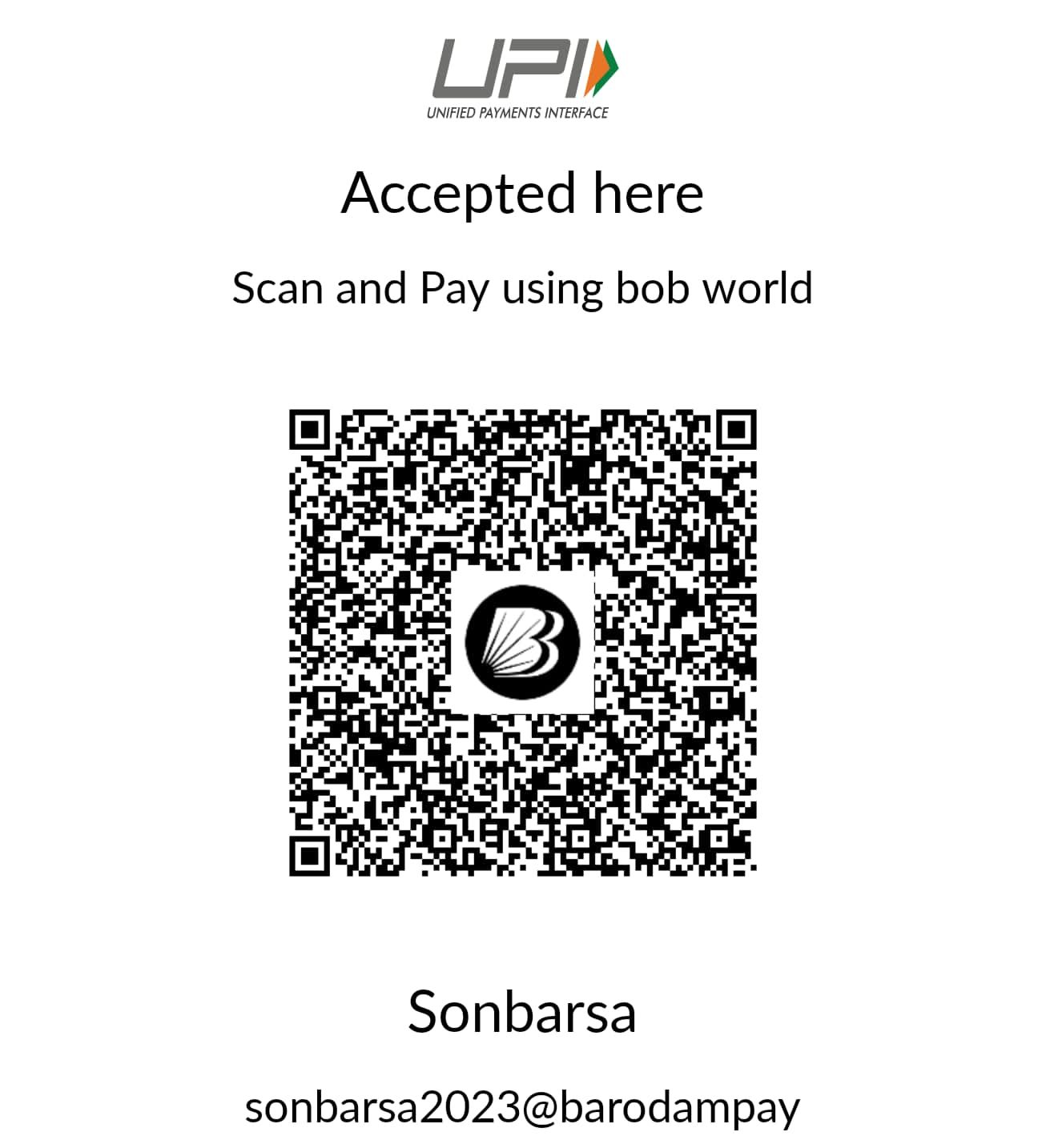 QR Code for Donations